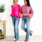 🎁Hot Sale 50% KORTING 💃 Mid-rise bootcut jeans met knoopsluiting