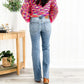 🎁Hot Sale 50% KORTING 💃 Mid-rise bootcut jeans met knoopsluiting