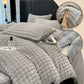 🛏️ NU 50% KORTING! ✨ Winter Fluffy Plush Milk Velvet dekbedset - Ultrazacht thermisch ontwerp met modern borduurwerk voor gezellig beddengoed 🏠❄️