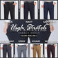 Hoge stretch herenbroek