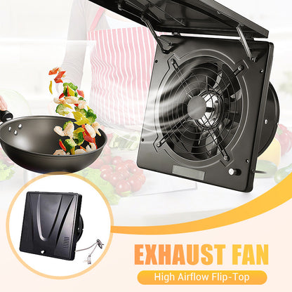 💨 Weg met rook, vet en geuren! Deze krachtige afzuigventilator met 7-blads waaier blaast je keuken in seconden fris – stil, sterk en eenvoudig schoon te maken.