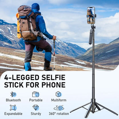 4-potige Selfiestick voor smartphones NL