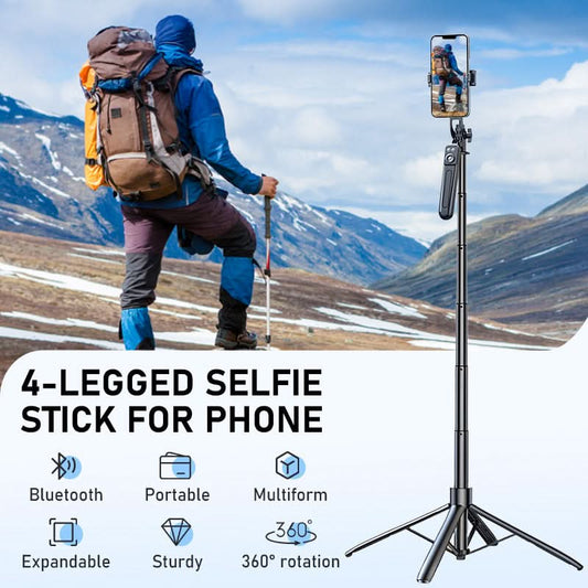 4-potige Selfiestick voor smartphones NL