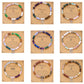 12 Zodiac-stenen kralenarmband met astrologisch tekenbedeltje