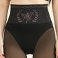 Dames panty met hoge taille, voering van pluche en buikcorrigerende werkin