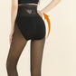 Dames panty met hoge taille, voering van pluche en buikcorrigerende werkin
