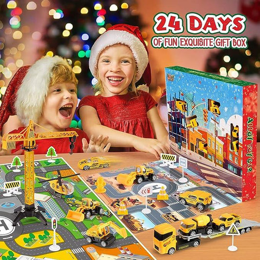 🚗Bouwtechniek Voertuig Adventskalender Voor Kerstmis