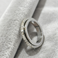 💖Black-Friday-Mega-aanbieding – 50% korting!💖Draaibare spinner-ring van titaniumstaal met zirkonia
