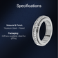 💖Black-Friday-Mega-aanbieding – 50% korting!💖Draaibare spinner-ring van titaniumstaal met zirkonia