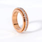 💖Black-Friday-Mega-aanbieding – 50% korting!💖Draaibare spinner-ring van titaniumstaal met zirkonia