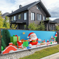 ⏳ Tijdelijke aanbieding⏳ Kerstbanner voor buiten van polyester, 13 ontwerpen en 2 formaten