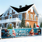 ⏳ Tijdelijke aanbieding⏳ Kerstbanner voor buiten van polyester, 13 ontwerpen en 2 formaten