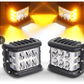 🎅 Exclusief Sinterklaasvoordeel!50% KORTING✨ Auto Dubbele Zijkant LED Waarschuwingslichten – Tweekleurig, Superfel & Veilig (Universeel Voor Auto’s, Vrachtwagens, Motorfietsen & Meer!)