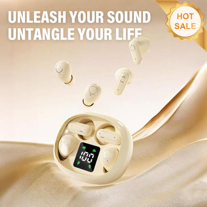 🥳2026 HOT SALE🥳💞Meer dan 50.000 verkocht!🎧 🔋Comfort de hele dag door, draadloze vrijheid. Dubbele oordopjes met LED-oplaadcase – Pak en ga. 🚀📞