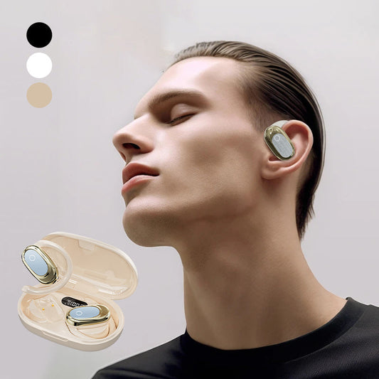 Draadloze open-ear-hoofdtelefoon met LED-display