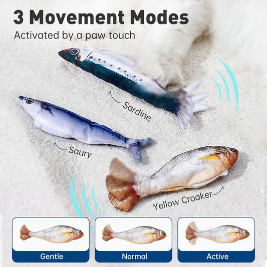 🔥Hot Sale – 50% KORTING! 🐟 Jouw kat wordt dol op deze springende vis!