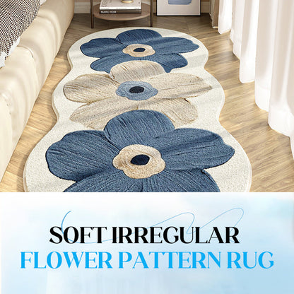 🌸Onregelmatig Bloemen Tapijt Ultra Zacht!🧡Luxueus Comfort & Speelse Look voor Slaapkamer of Woonkamer! 🛋️