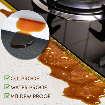 💥🛠️ 50% KORTING! Nooit meer schimmel of zwarte kitranden! Deze zelfklevende waterdichte afdichtstrip beschermt je keuken en badkamer tegen water, olie en vuil – in seconden aangebracht!
