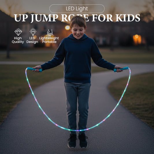 📢📢Koop 2 en krijg er 1 gratis! ⏰LED-verlicht springtouw voor kinderen