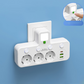 🎉Nieuwjaars Cadeau 50% KORTING!🔌Slanke Slimme Stekkerdoos (USB + Nachtlampje) – Individuele Schakelaars & Reisvriendelijk: Laad Meerdere Apparaten Tegelijk!