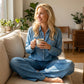 📢📢 50% KORTING!! ⏰ 2-delig pyjamas-set in imitatie-denim voor dames