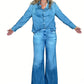 📢📢 50% KORTING!! ⏰ 2-delig pyjamas-set in imitatie-denim voor dames