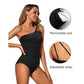 💥LAATSTE DAG SALE 50% KORTING🏖️🩱Éénschouder Badpak voor Dames – Vormend & Buikcorrigerend Badpak