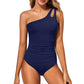 💥LAATSTE DAG SALE 50% KORTING🏖️🩱Éénschouder Badpak voor Dames – Vormend & Buikcorrigerend Badpak