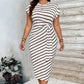 🥳2026 HOT SALE 50% OFF! 🥳💞50K+ VERKOCHT!🌸 Dames knoop bodycon jurk – luipaardprint, buik-verhullende knoop. Comfortabel & chic voor feestjes of date nights. Voel je prachtig. ✨🌹