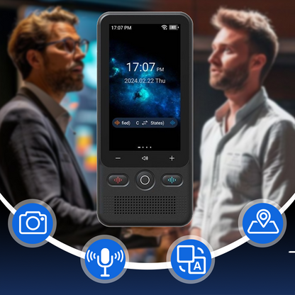 📢📢 61% korting!! ⏰📲 2-in-1 draagbaar vertaalapparaat – Realtime vertaling, 🌍 138 offline talen, 🔋 Extreem lange batterijduur | Perfect voor wereldreizigers ✈️