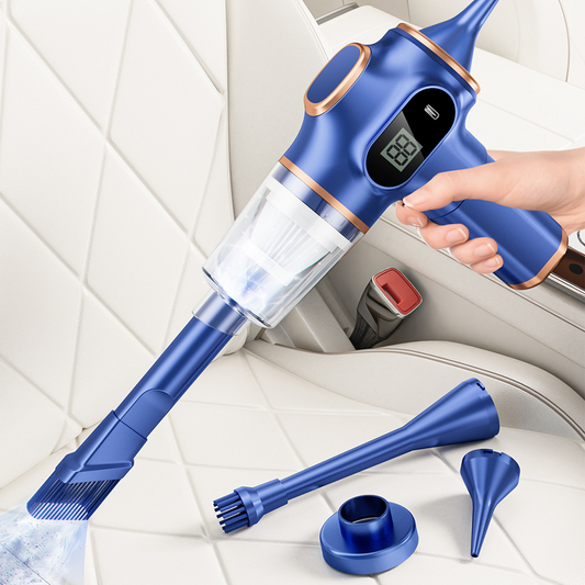 Draadloze handstofzuiger met zuig- & blaasfunctie – Compact, krachtig en ideaal voor thuis en in de auto