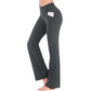 Damesbroek met hoge taille, stretch en wijde pijpen