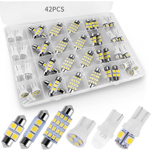 🌞Lente-Ontwaken: 50% Korting!💡42-delige Superheldere LED Auto-Interieurverlichtingsset – Plug & Play Upgrade voor je Auto ✨