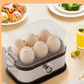 🍳Black Friday: 50% KORTING💨 Multifunctionele eierkoker met doorzichtig deksel – koken, pocheren of omelet maken✨