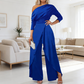Dames elegante jumpsuit met één schouder