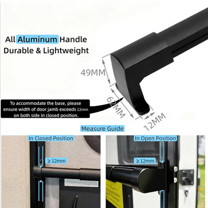 Aluminium handgreep voor camper hordeur