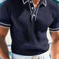 🟑 50% KORTING NU! ☀️ Casual poloshirt met korte mouwen – Ademend polyester, moderne pasvorm & perfect voor ontspannen dagen 🏖️