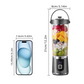 🌀【Tijdelijke aanbieding – 50% korting】🥤 Draadloze smoothiemaker – 10 messen, USB-C, 600 ml – perfecte smoothies & shakes – overal & direct! ⚡