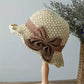 🎀 50% KORTING 👒 | Strohoed met retrostrik – Opvouwbaar & Ademend voor de zomer