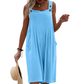 Mouwloze wijde pijpen overall voor zomerbriesjes