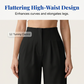 Dames Effen Kleur Casual Broek met Wijde Pijpen