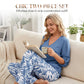 🥳 2026 MEGA-UITVERKOOP: 50% KORTING! 🥳 💞Dames set: blouse met V-hals en bedrukte broek met wijde pijpen
