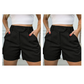 Dames hoge-taille geplooide short