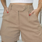 Dames hoge-taille geplooide short