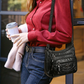 👜Dames echt leren crossbody tas met hart