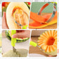 🍉✨ 3-in-1 Roestvrijstalen Meloenlepelset – Scheppen, Uithollen & Decoreren in Één