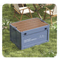 🌞Fris De Lente In Met 50% Korting!🏕️Inklapbare Camping Opbergbox met Houten Deksel – 30L Organizer en Tafel in Eén