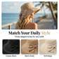 👒 TIJDELIJKE AANBIEDING: 50% KORTING! ✨ Women's Bowknot Wide Brim Sun Hat – Opvouwbaar, 360° bescherming 🎀