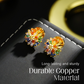 ✨ TIJDELIJKE AANBIEDING 50% KORTING! ✨ Kleurrijke vuurwerk-oorknopjes – Cubic Zirconia, 18K verguld, feestelijk 🎆