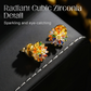 ✨ TIJDELIJKE AANBIEDING 50% KORTING! ✨ Kleurrijke vuurwerk-oorknopjes – Cubic Zirconia, 18K verguld, feestelijk 🎆